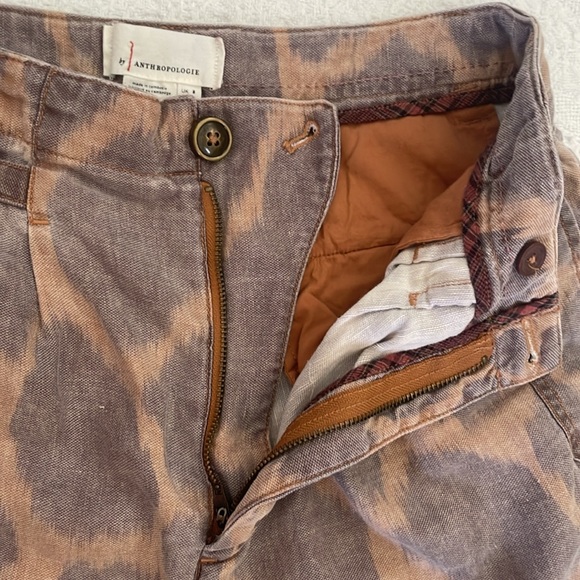 Anthropologie Tamarind Trousers Linen Jogger Pants Women’s Size 4 Giraffe Print - Picture 6 of 13